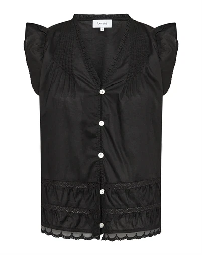 Leveté Room - LR - Rosy 2 Top - Black